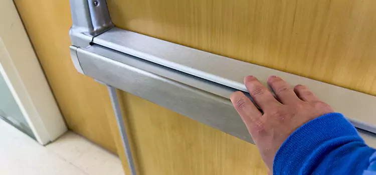 Installing a Push Bar on a Door Galesburg
